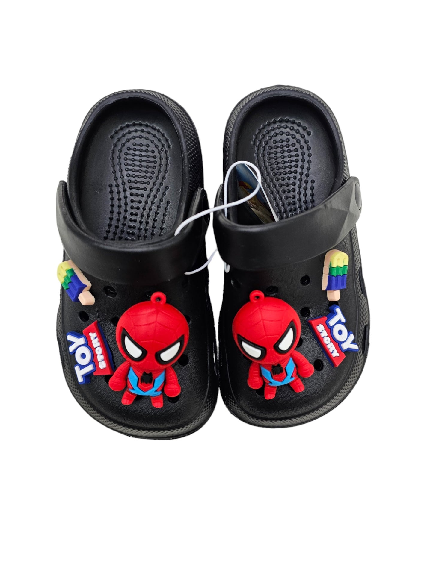Black Spiderman Kids Crocs