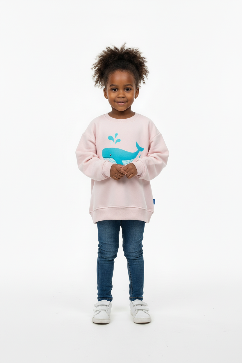 Happy Girls Sweatshirt | Fun & Cozy Long Sleeve Top | Sizes 3–6 Yrs