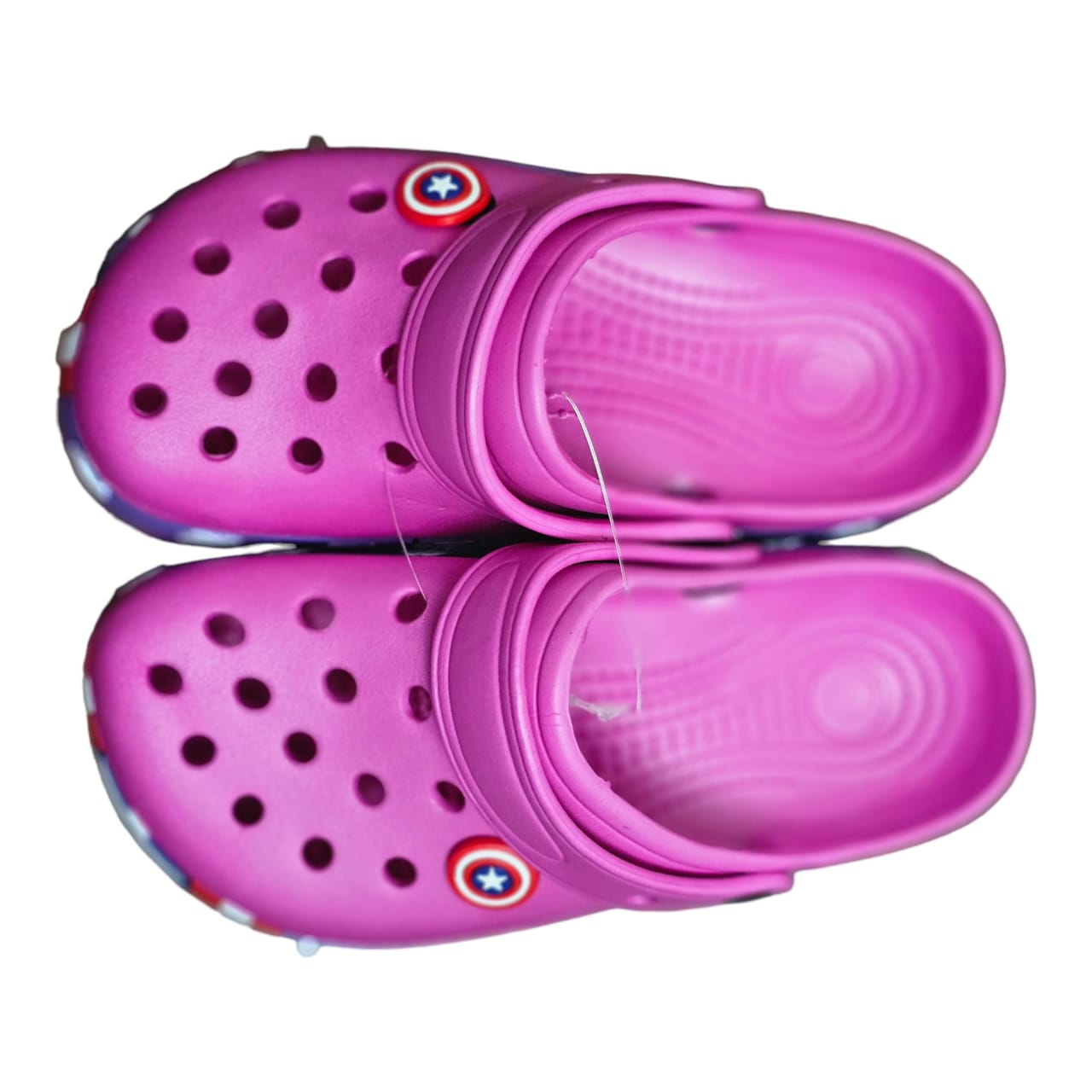 girls pink crocs
