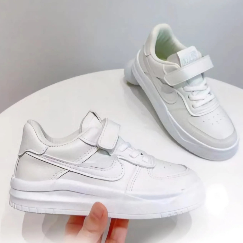 White Sports Shoes for Kids | Comfortable Running Sneakers | Sizes 27–36