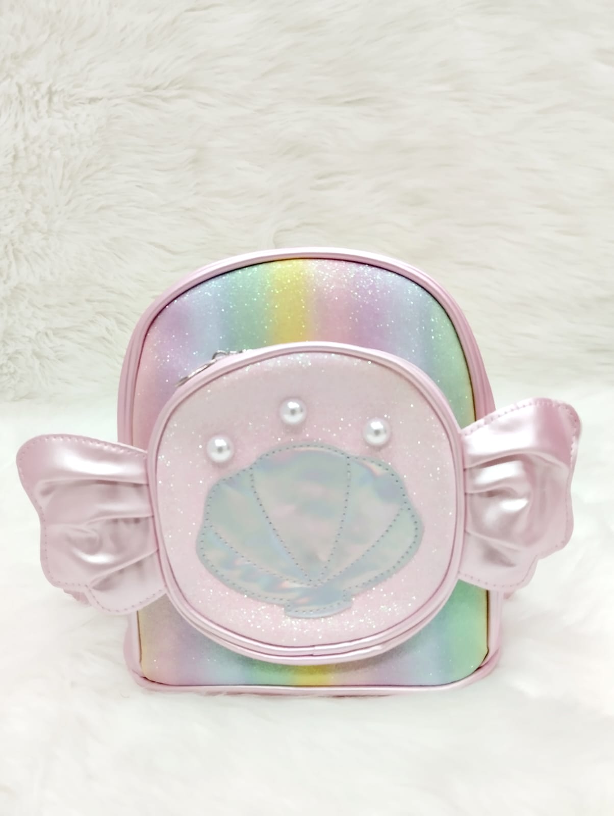 Sea Shell Pink Kids Monkey Bag