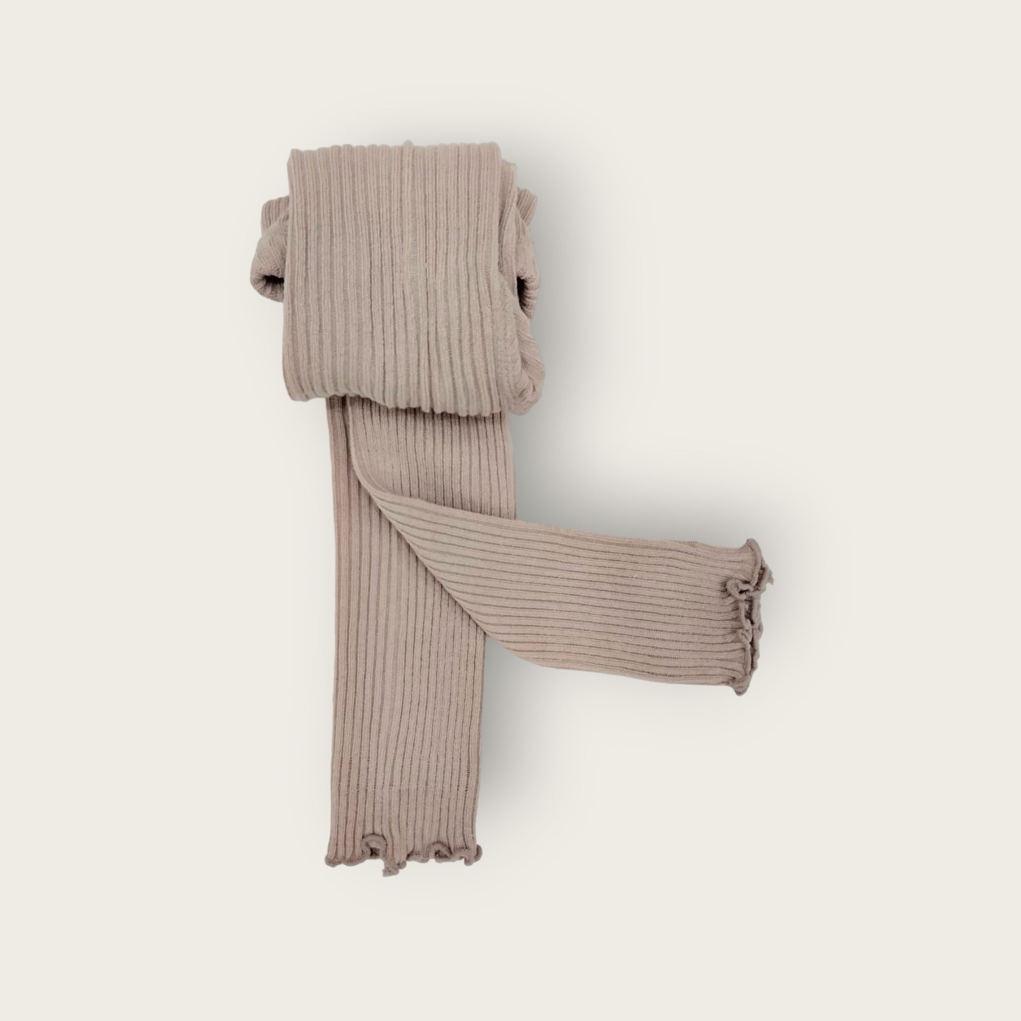 100% Cotton Girls’ Heavy Stockings | Brown | Sizes 12–24m & 12-24m