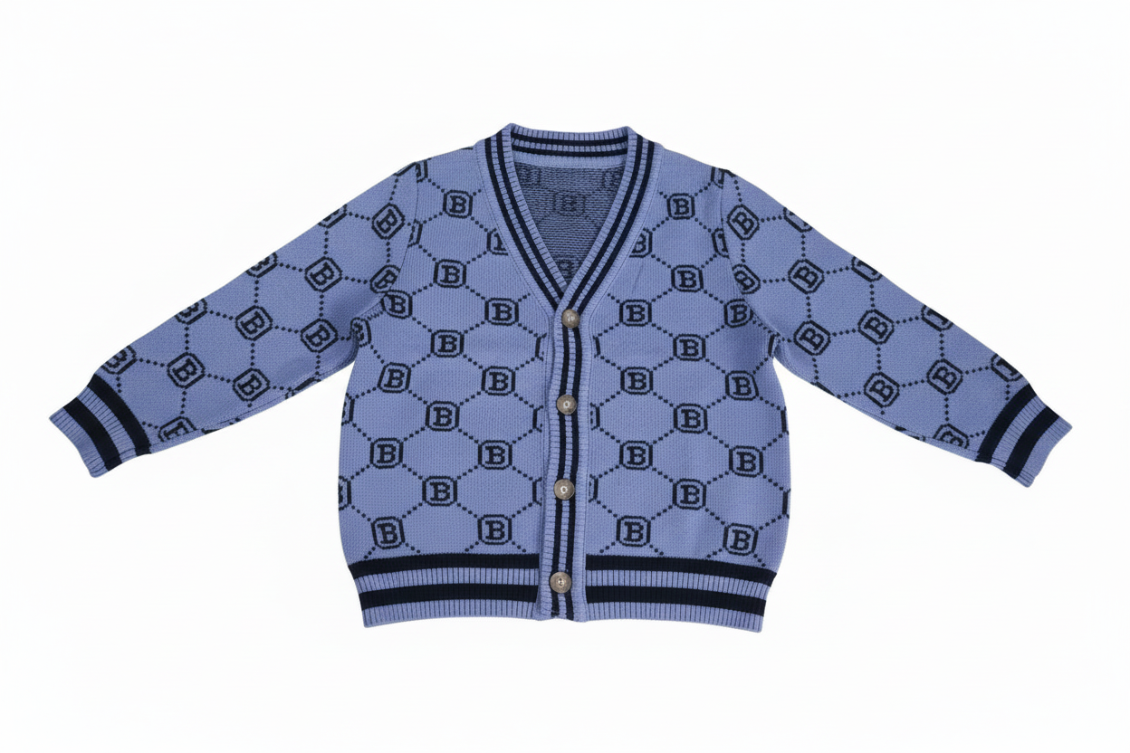 Light blue patterned sweater