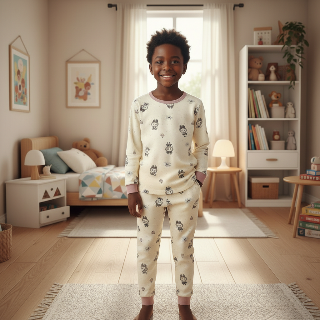 Cream boys pajama