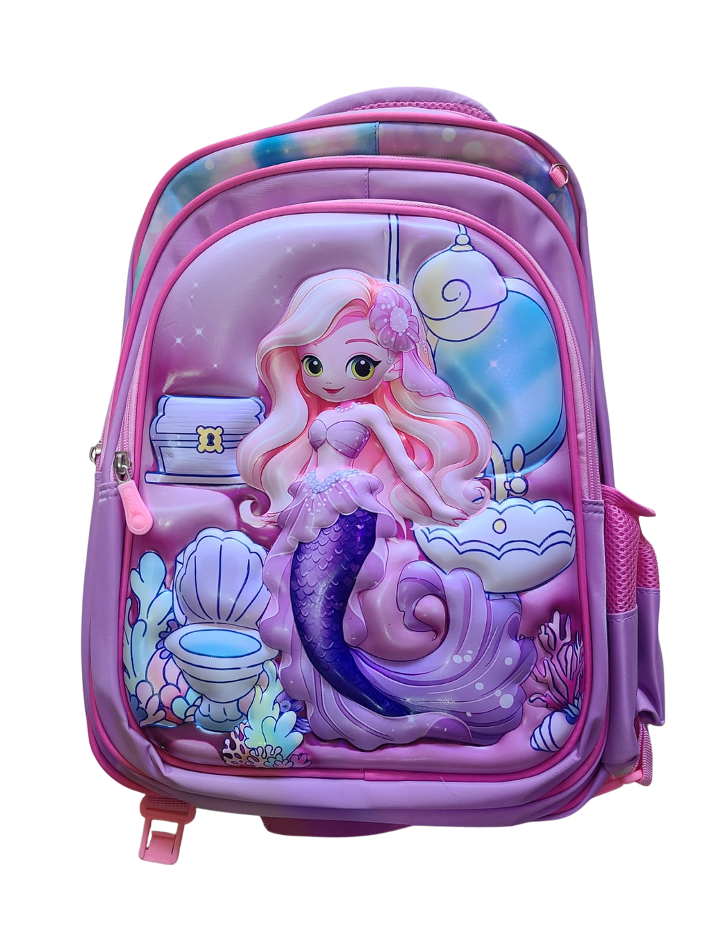 New Mermaid-Themed 3-Piece School Bag Set for Girls | Durable & Waterproof Backpack