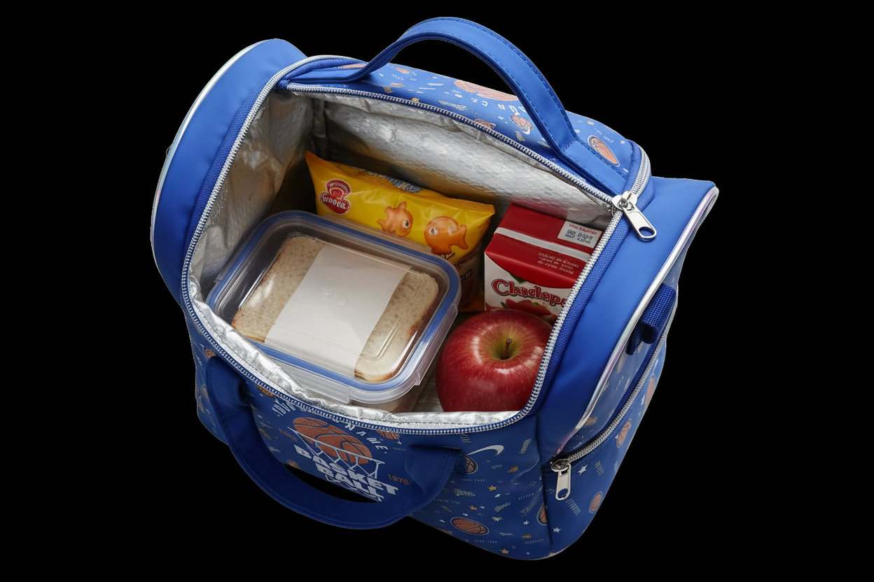 Basketball-Themed Lunch Bag for Kids | Durable & Spacious Lunch Carrier
