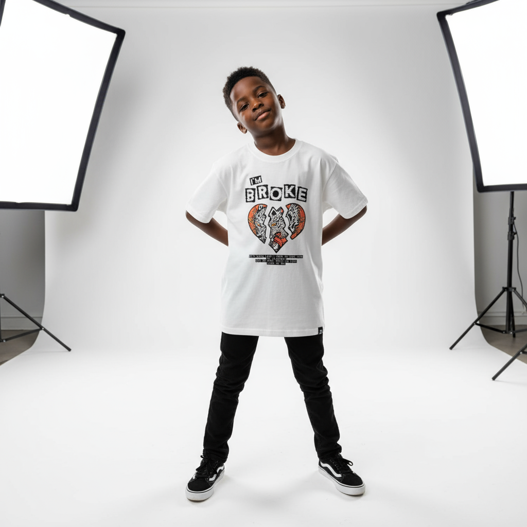 I'm Broke Statement T-Shirts | Sizes 5, 7, 9, 13 | 100% Soft Cotton Comfort