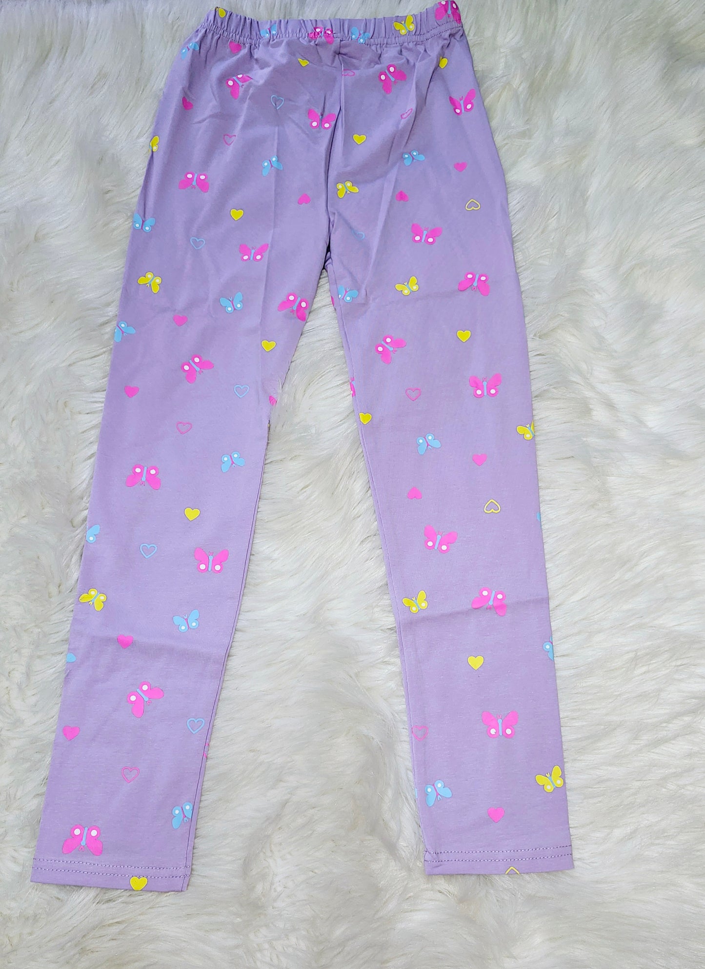 Purple girls butterfly tights