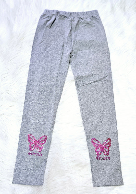 Grey butterfly tights