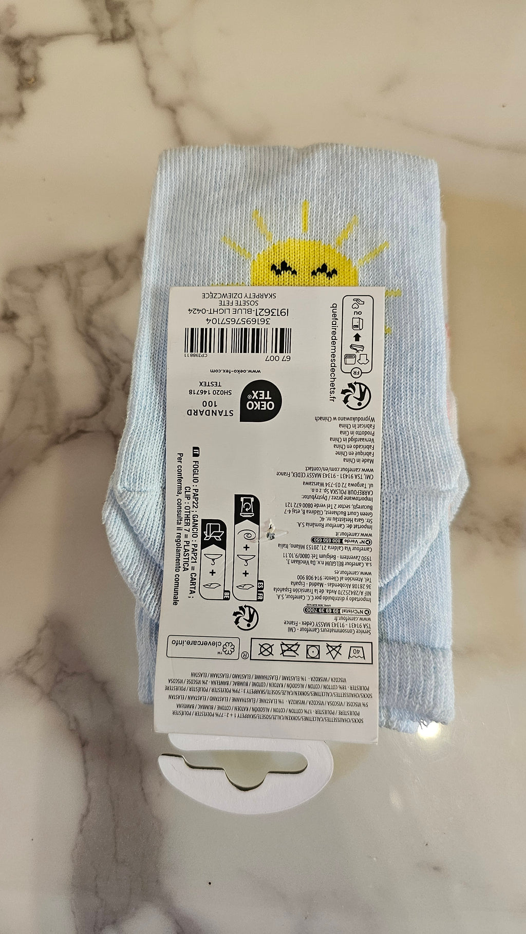 Three Pack Rainbow Socks