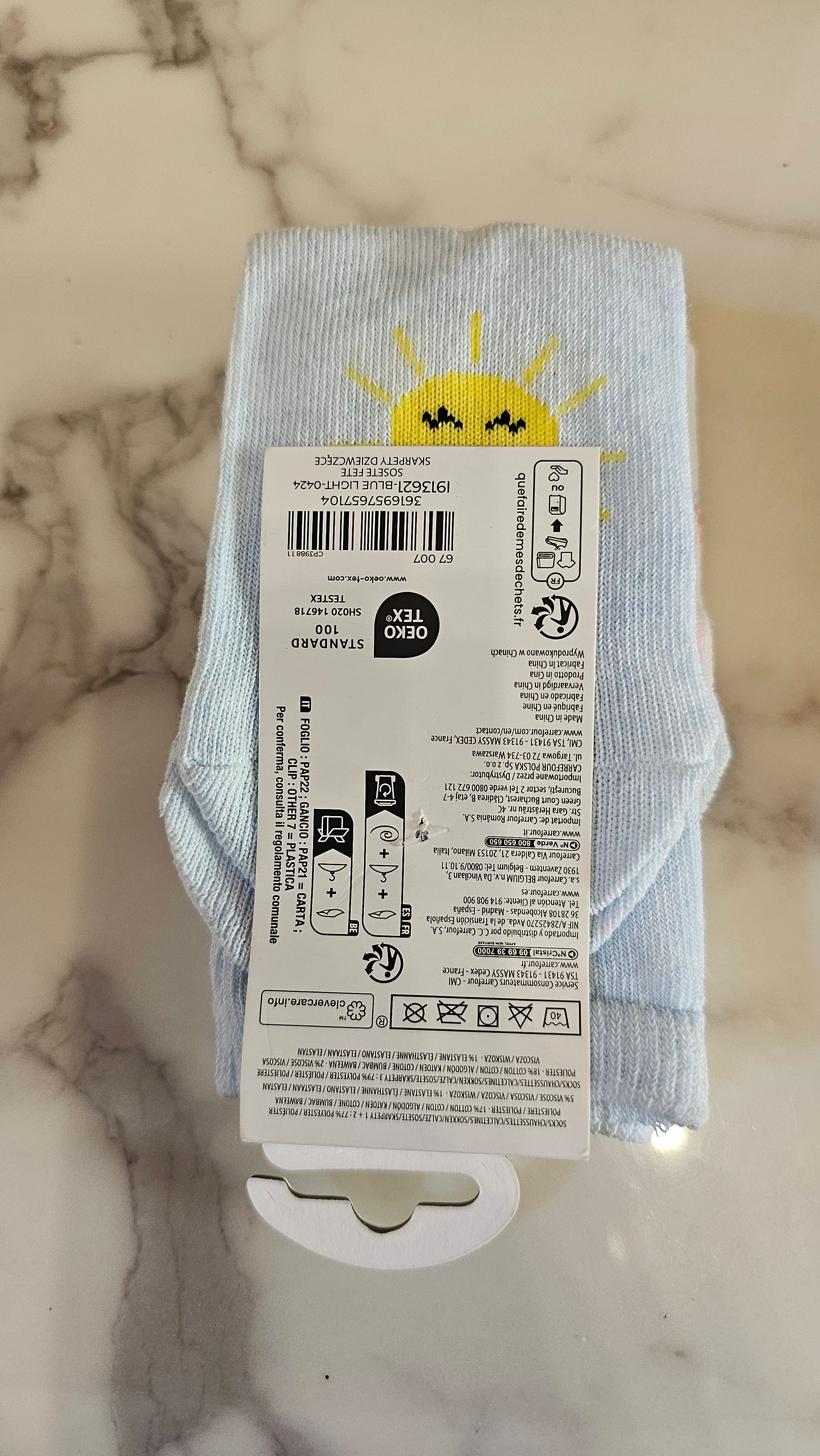Three Pack Rainbow Socks