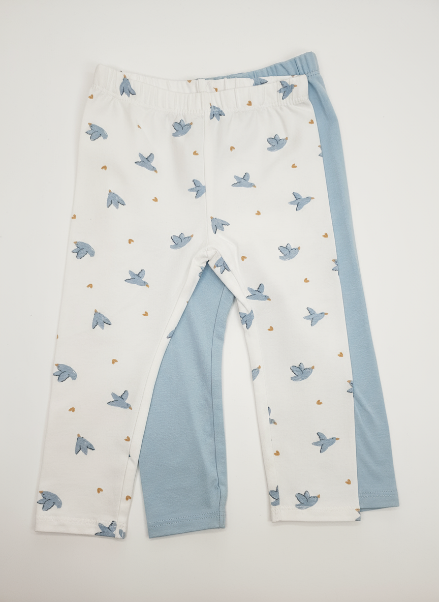 Two Piece Cotton Girls' Tights Set | Size 18 Months | Soft & Stylish Legwear