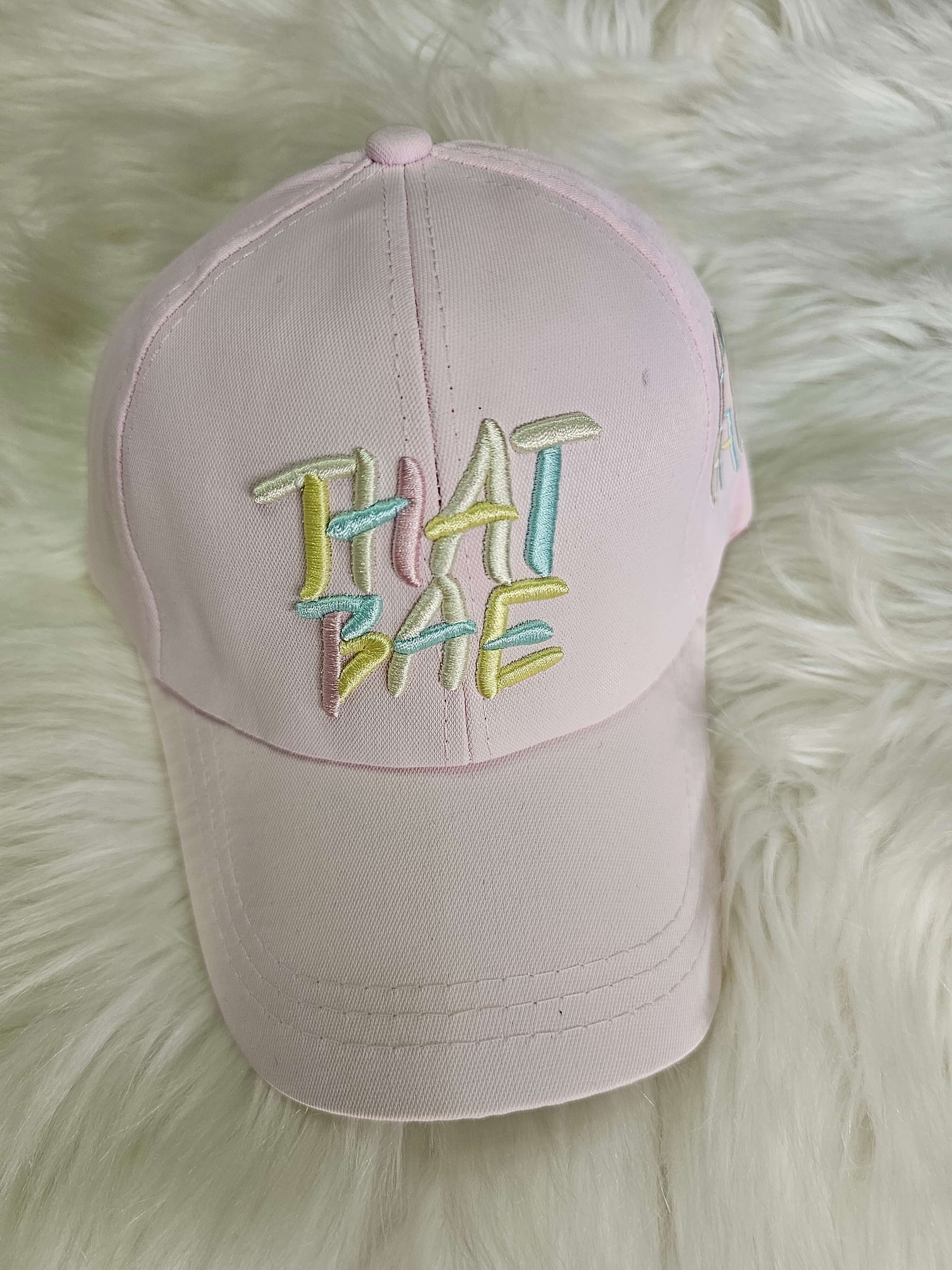 pink kids cap