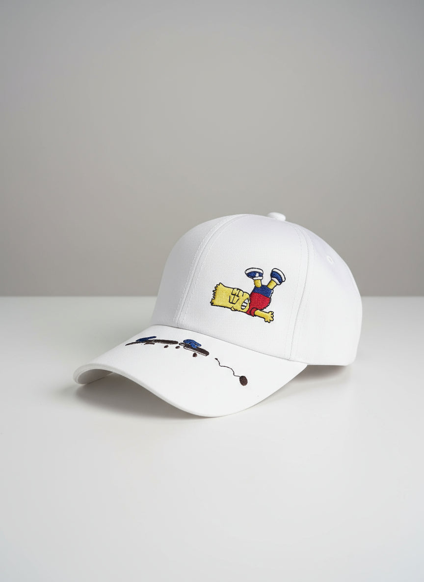 white kids cap