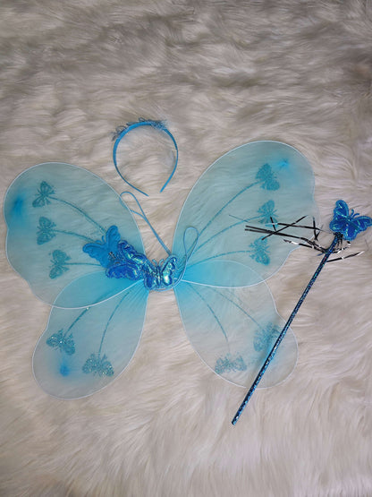 Blue Butterfly Fairy wings