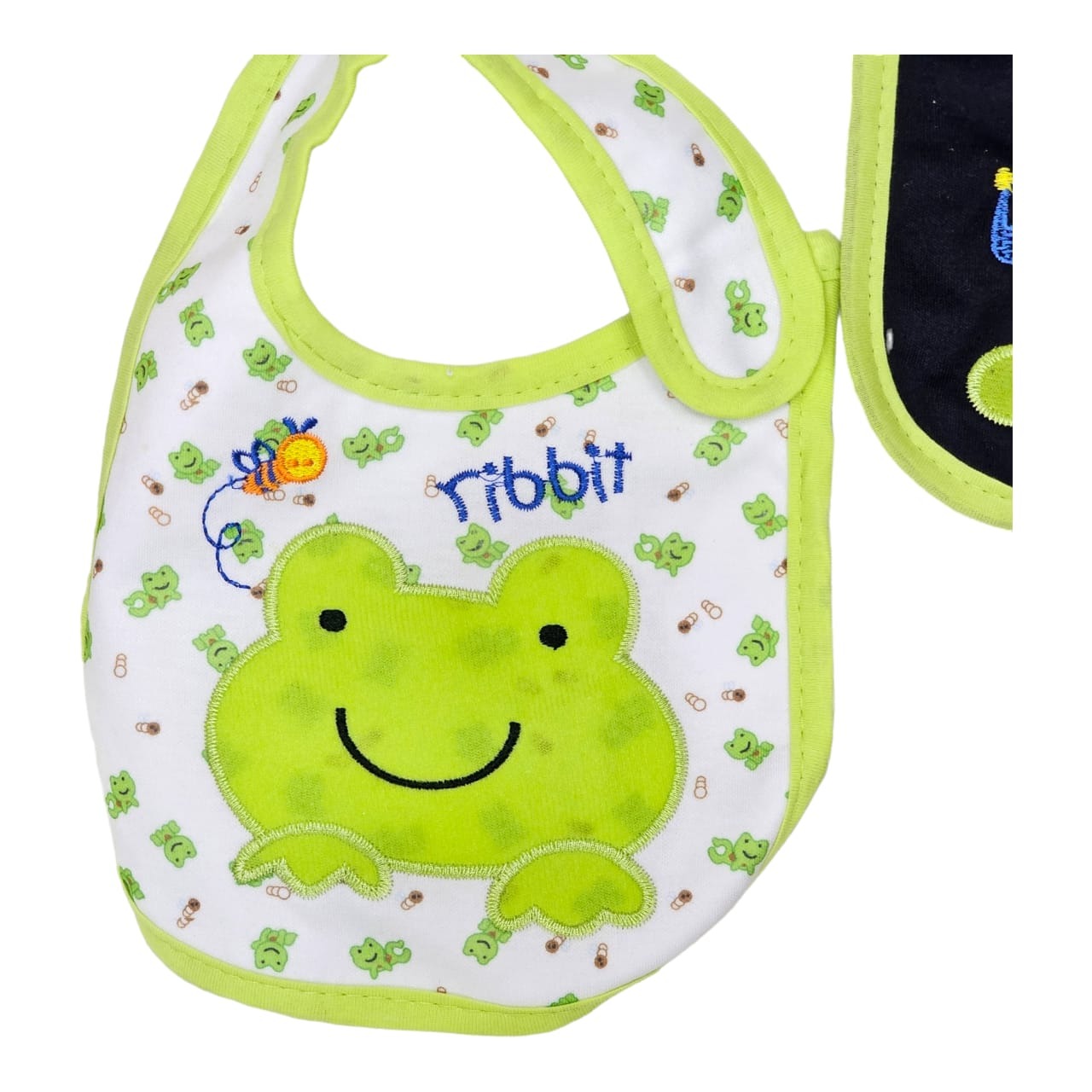 Anchors & Teddy Themed Boys Baby Bibs Set of 5 | Soft & Wipeable Cotton Blend