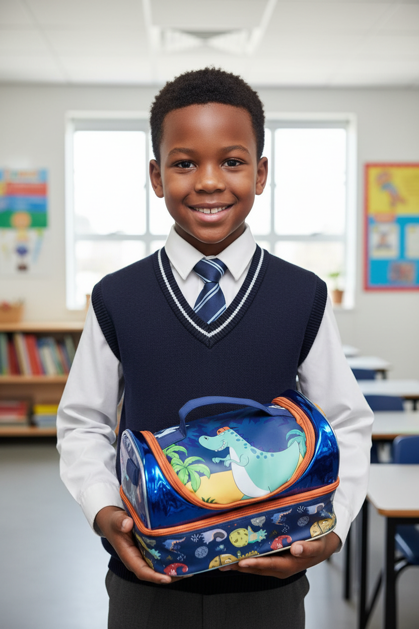 Dinosaur-Themed Lunch Bag for Kids | Durable & Spacious Lunch Carrier