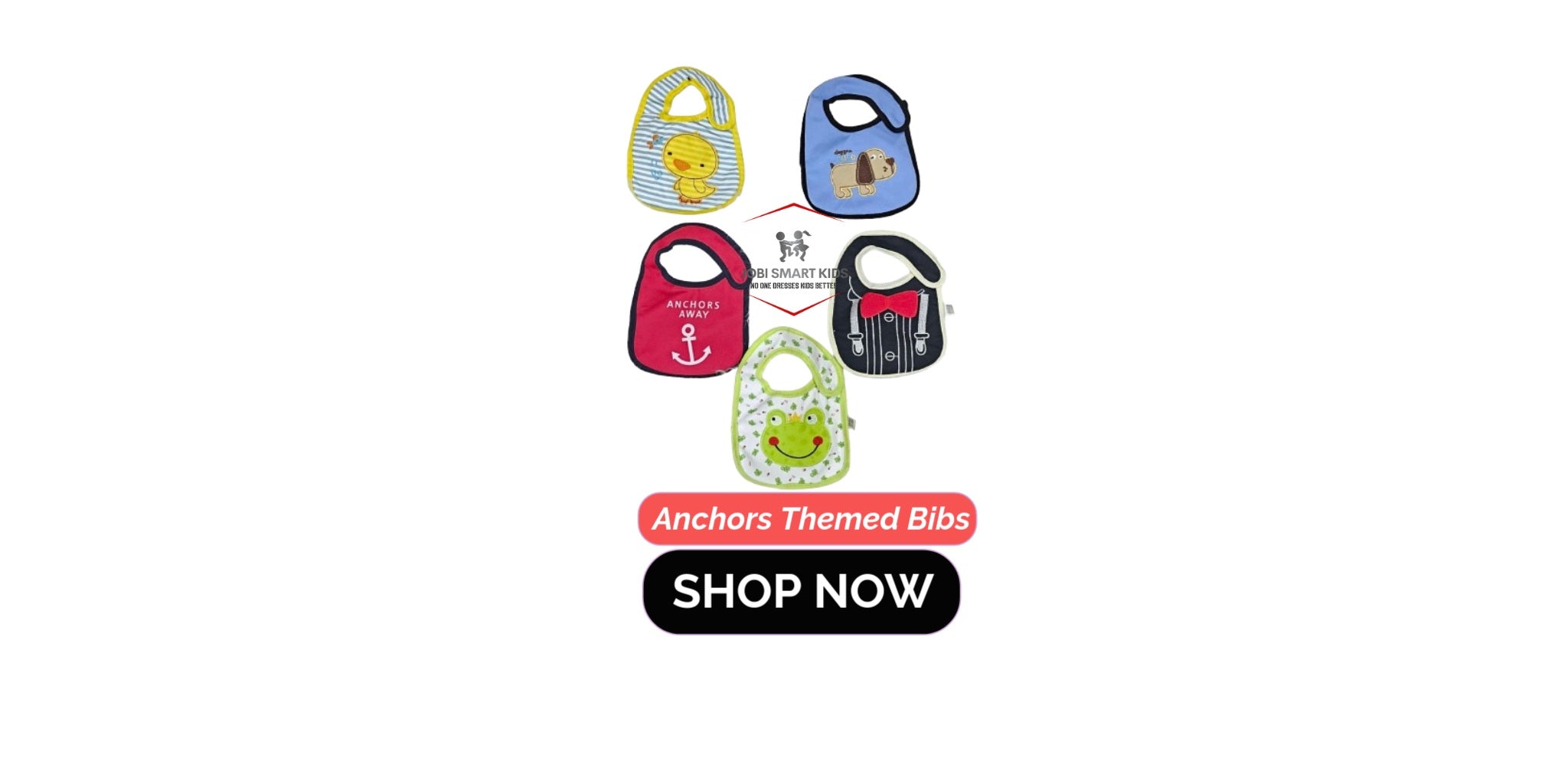 Anchors Themed Bibs