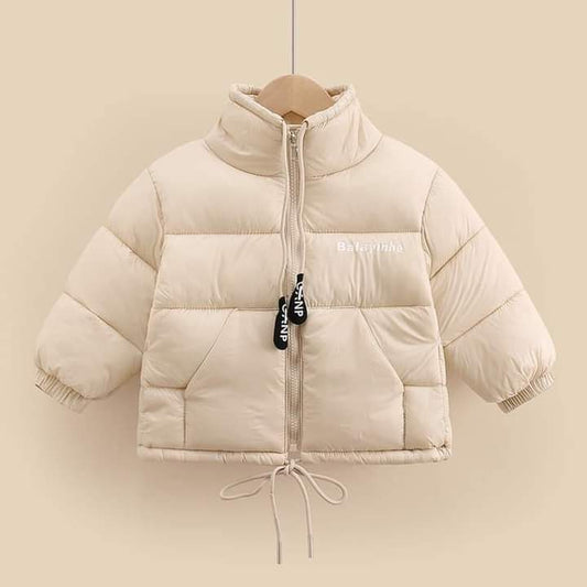 Beige boys puff jacket