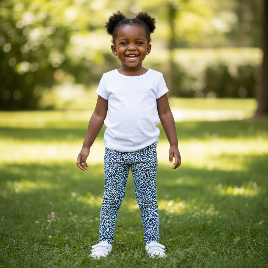 Animal Print Girls Tights | Soft & Stretchy Cotton Blend