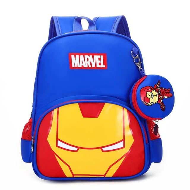 Boys Marvel themed bags spiderman