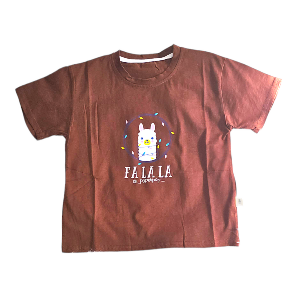 Brown falala short sleeved shirt