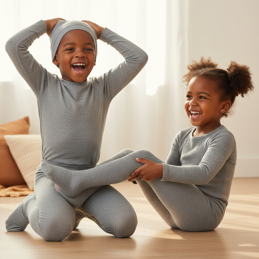 Girls Heavy Stockings | Warm & Durable | Sizes 4–15 yrs | Grey & Black