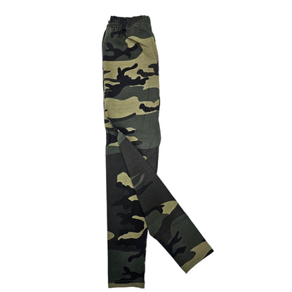 Camo Cargo Print Girls Tights