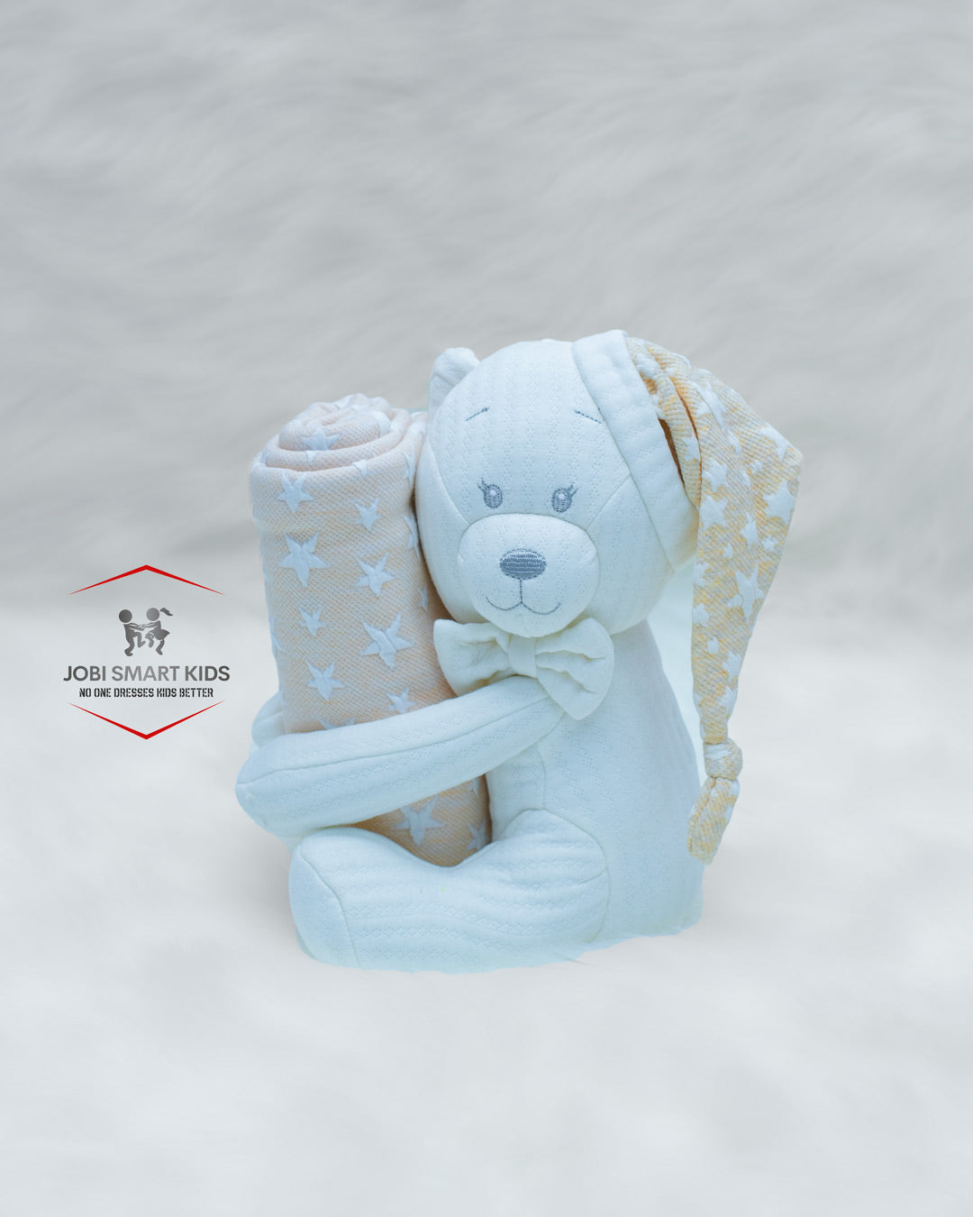 Cream Teddy Bear and Blanket Set Kenya