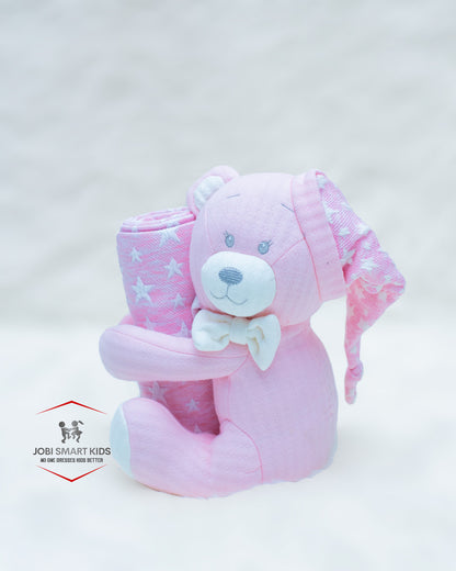 Pink Teddy Bear and Blanket Set Kenya