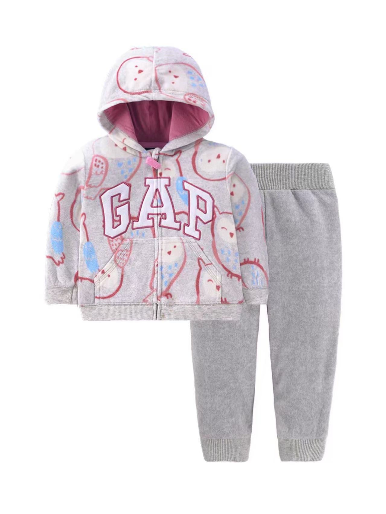 Unisex GAP Kids With Light Grey Jogger Set | 100% Cotton | 6‑12M to 3Y Sizes