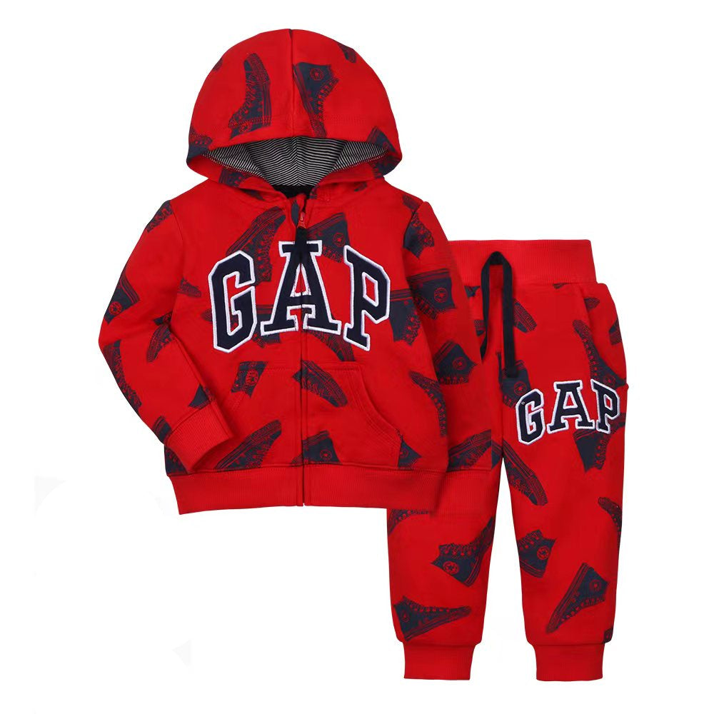 Red GAP Kids Tracksuit  | 100% Soft Cotton | Sizes 12‑18M, 18‑24M, 2T, 3T