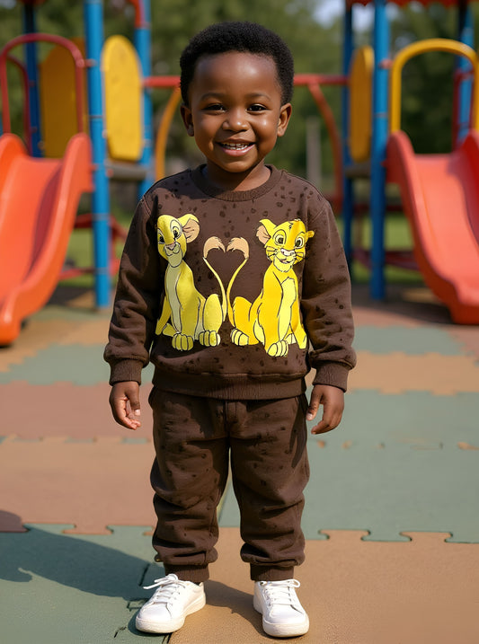 Hakuna Matata Kids Brown Set | Comfortable Outfit | Sizes 2–8 Years