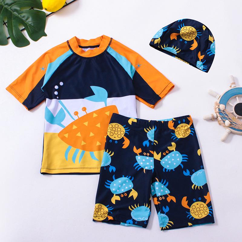 Crab themed two piece swimming costume