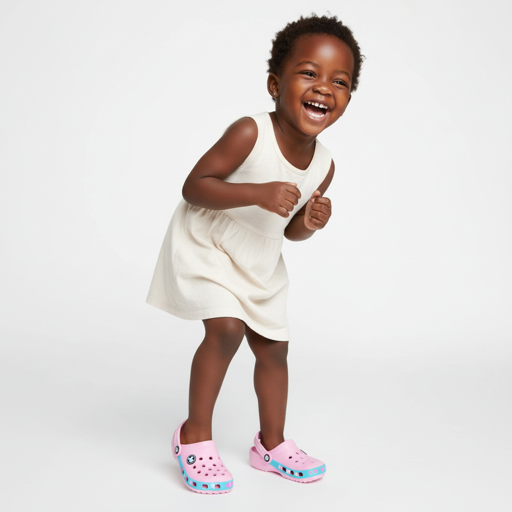 Minnie Mouse Kids’ Pink Crocs | Sizes 20, 21, 24 | Cute & Comfortable