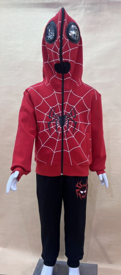 Spiderman Boys Tracksuit | Blue & Red Superhero Outfit | Sizes 4–5 Years