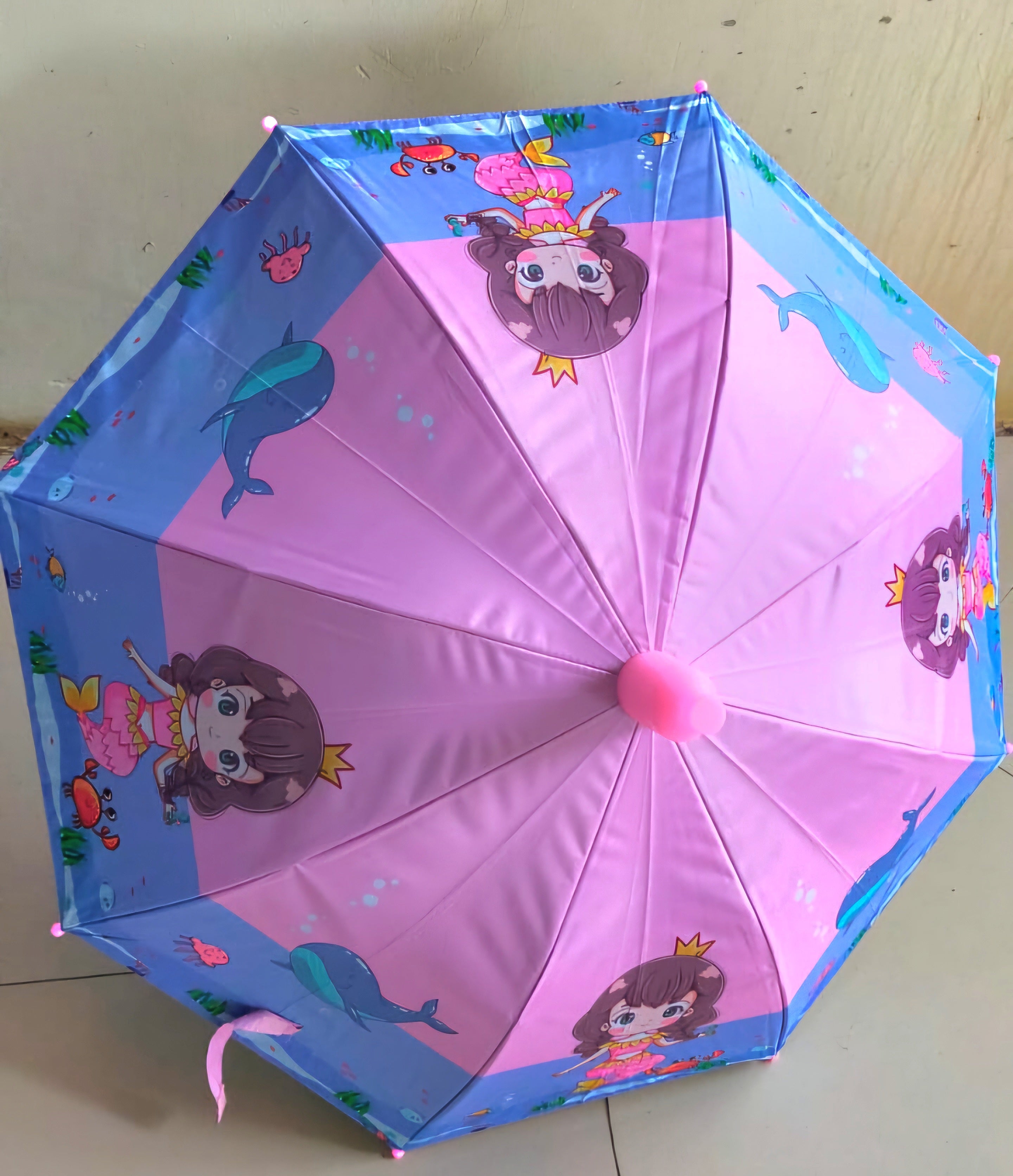 Pink cute kids umbrella