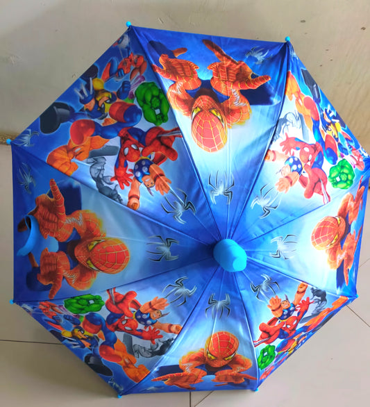 Blue spiderman umbrella