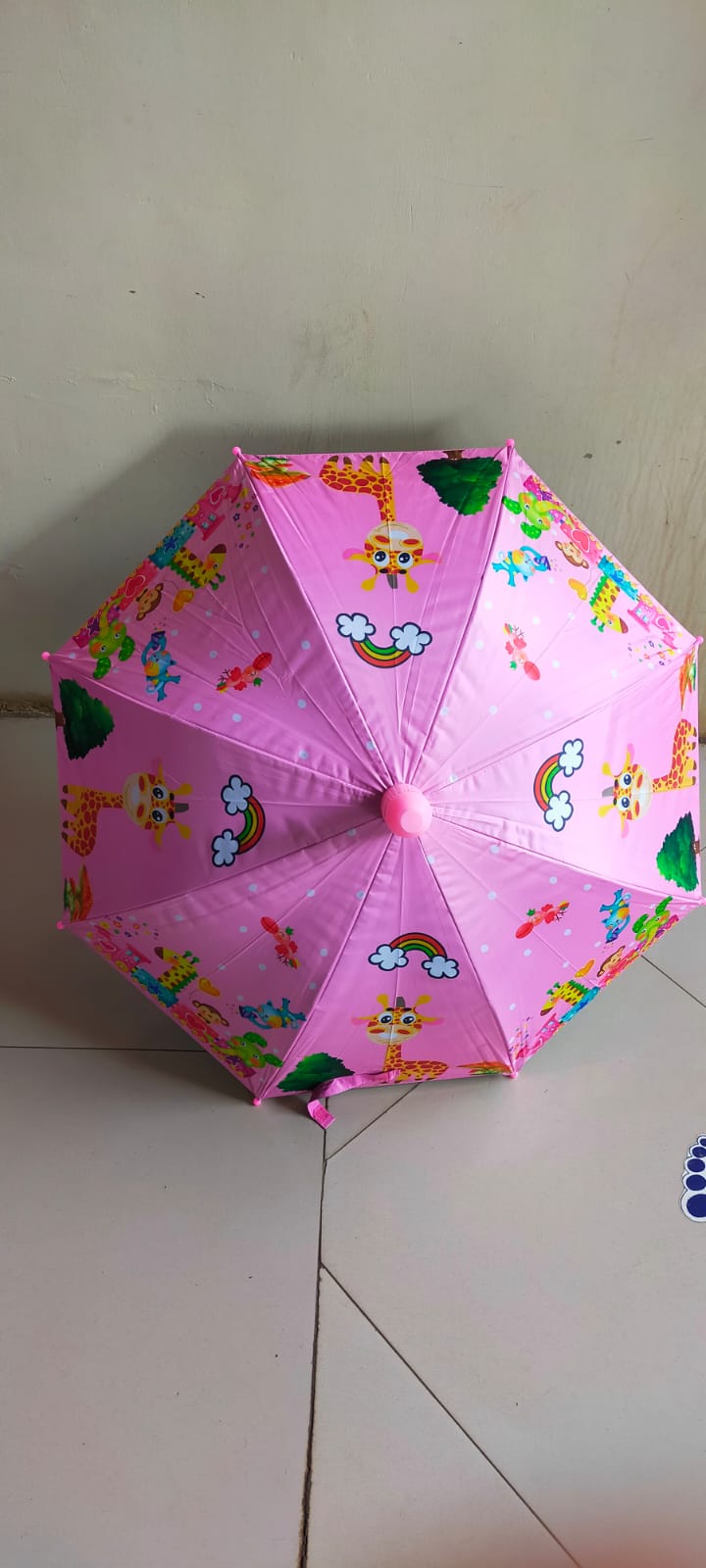 Pink cute kids umbrella