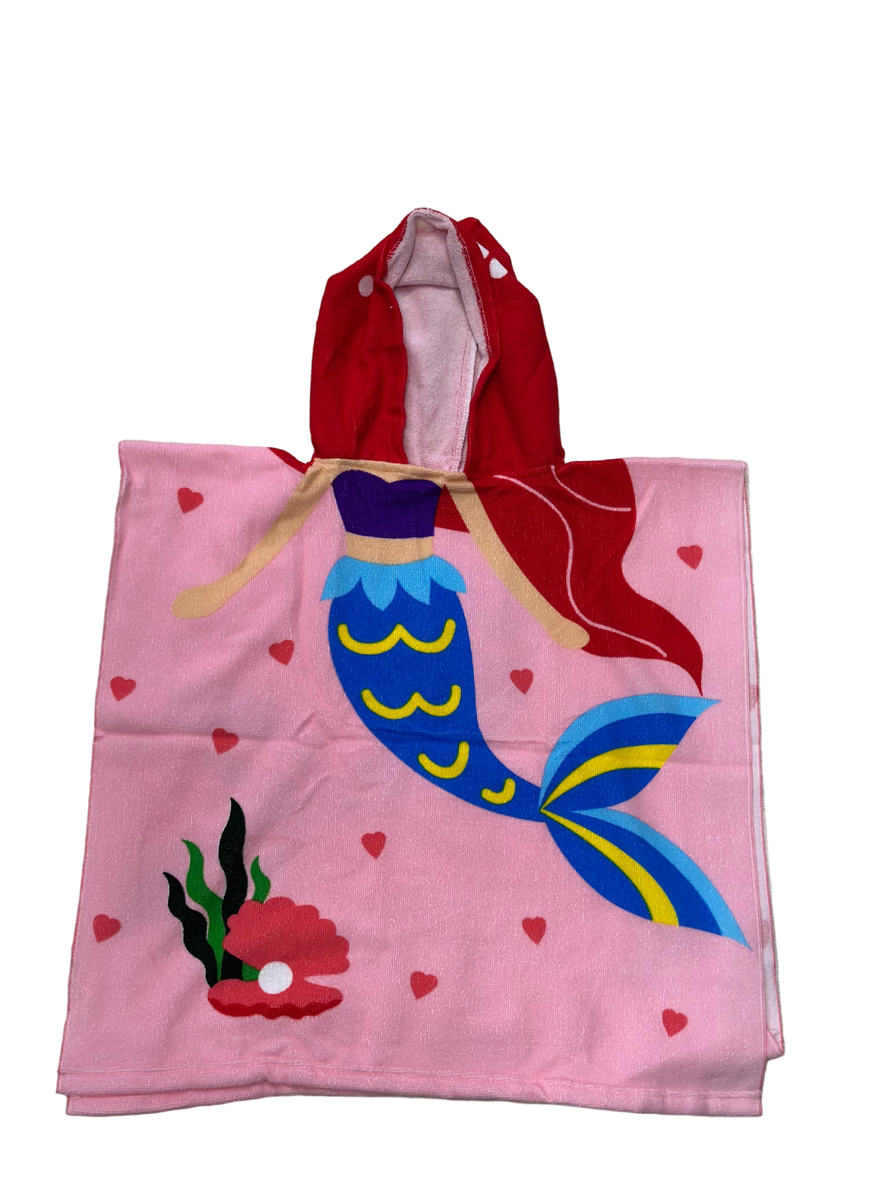 Girls Mermaid Swimming Towels | Soft & Quick Dry Beach Towel for Kids