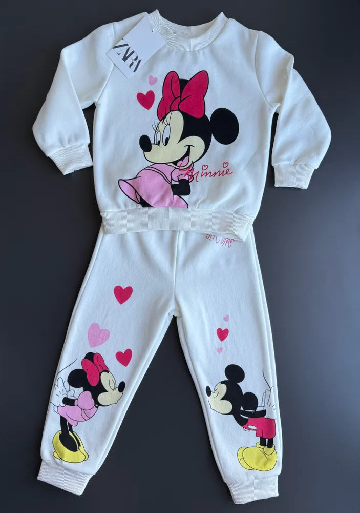 High Quality Mickey Mouse Kids Tracksuit | Sweatshirt top + Jogger pants|2–8yrs