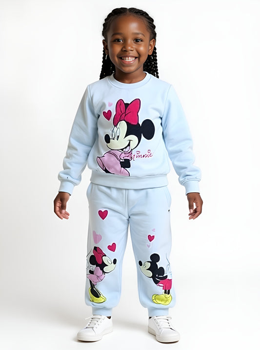High Quality Mickey Mouse Kids Tracksuit | Sweatshirt top + Jogger pants|2–8yrs