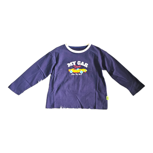 Dark blue my car long sleeve t-shirt