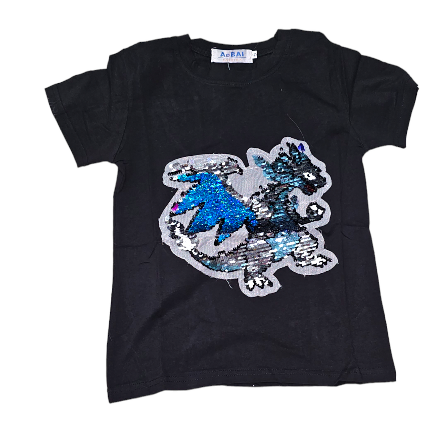 Dragon t-shirt with sequim print