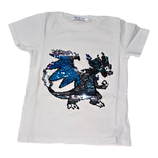 Dragon t-shirt with sequim print