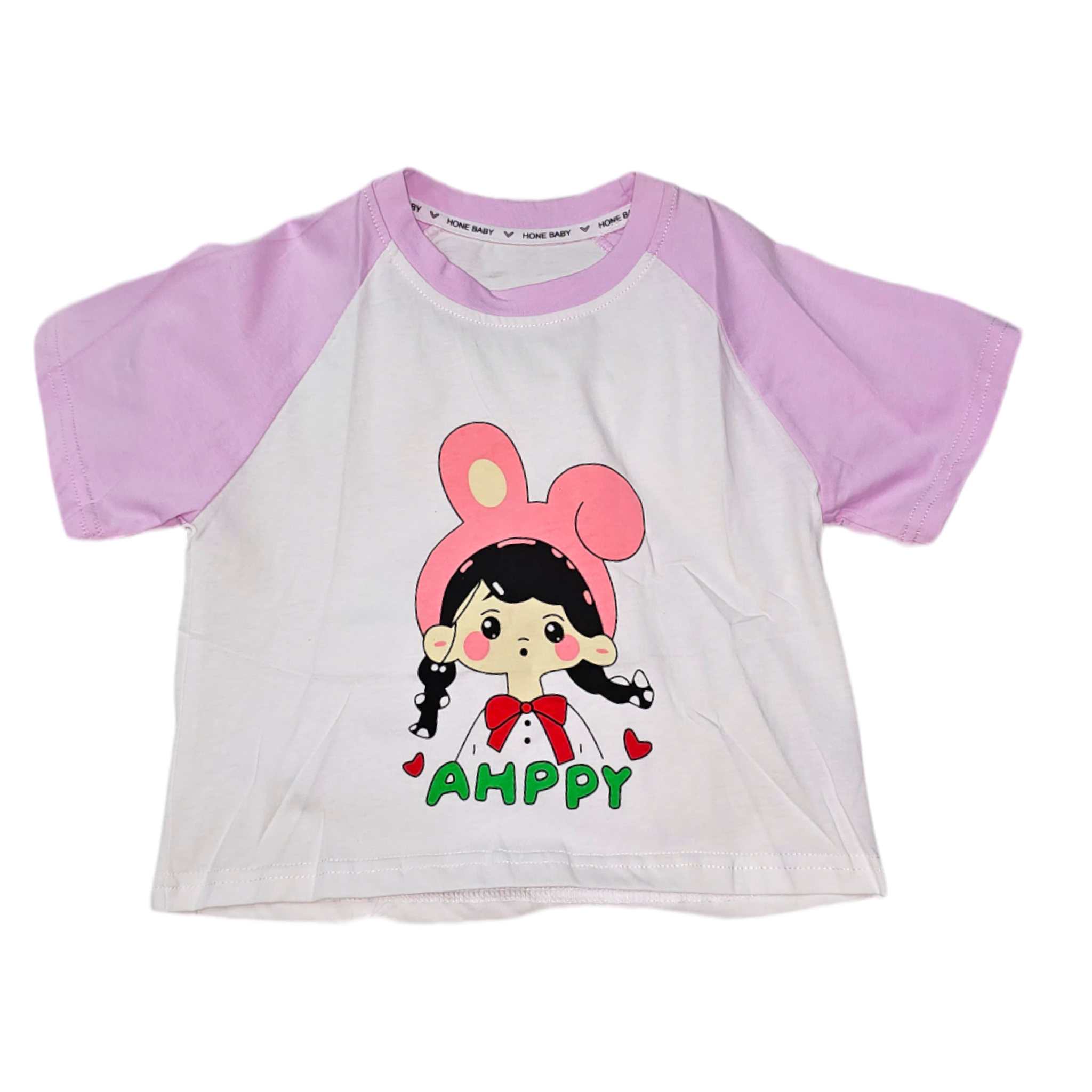Pink and white girls t-shirt