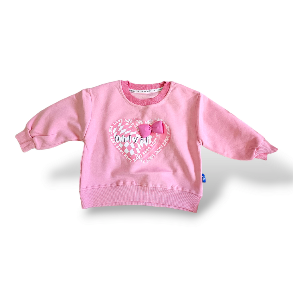 Pink oh I yah kids sweatshirt