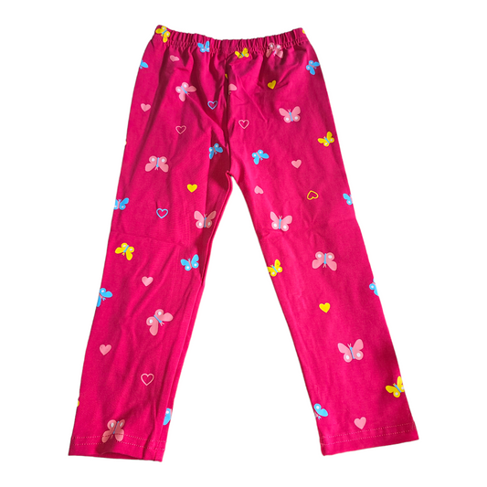 Pink butterfly girls tights