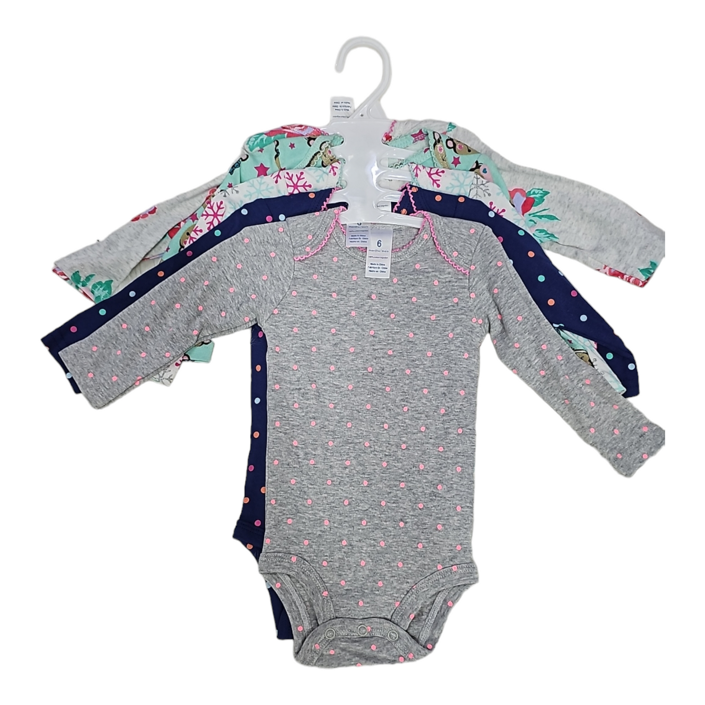 Girls 5 pack body suit set