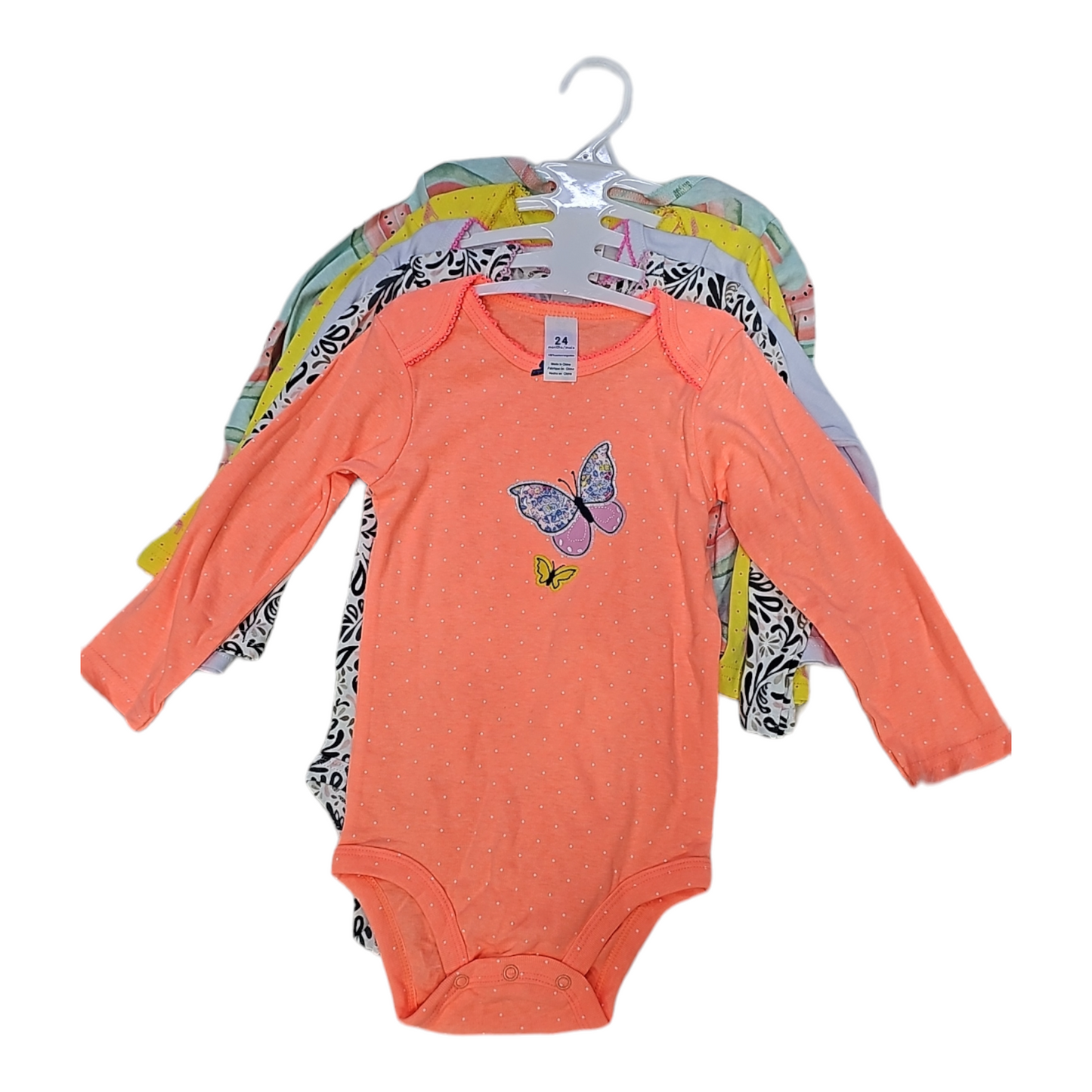 Girls 5 pack body suit set